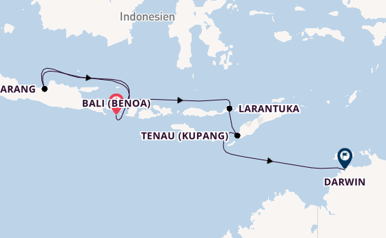 Indonesien ab Bali (Benoa), Indonesien auf der HANSEATIC spirit