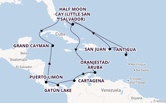 Caribbean from Fort Lauderdale (Port Everglades), Florida, USA with the Nieuw Amsterdam