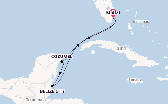 Westelijke Caraïben vanaf Miami, Verenigde Staten met de Carnival Firenze