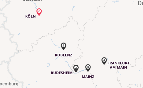 Rhein ab Köln, Deutschland auf der A-ROSA SILVA