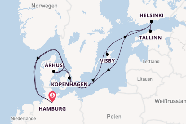 Von Hamburg über Helsinki in 11 Tagen
