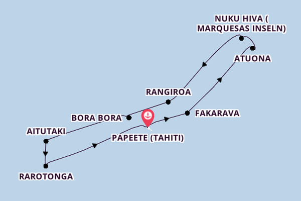 Französisch-Polynesien ab Papeete (Tahiti), Französisch-Polynesien auf der Silver Shadow