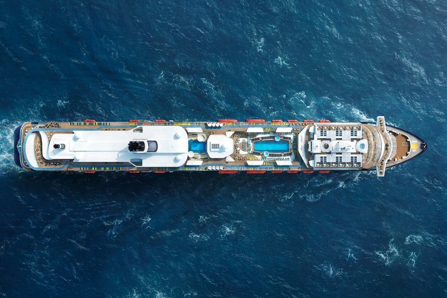 at sea