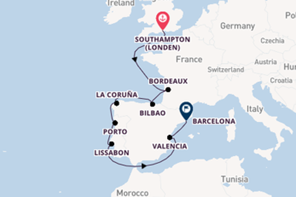 11daagse droomcruise vanuit Southampton (Londen)