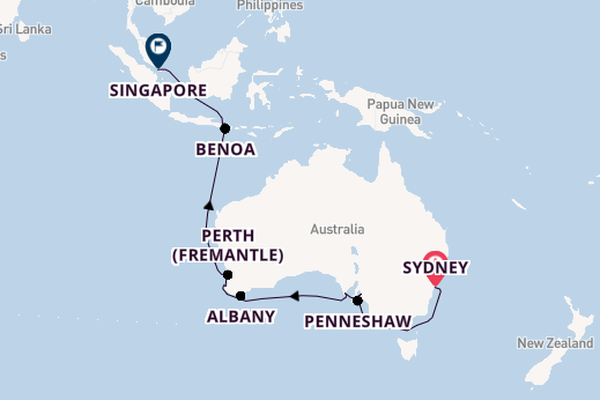 Australia from Sydney, Australia with the Azamara Quest