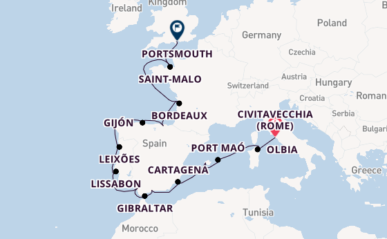 Westelijke Middellandse Zee vanaf Civitavecchia (Rome), Italië met de Azamara Quest