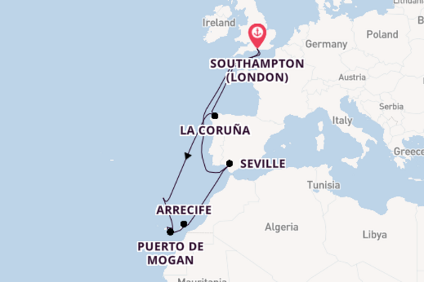 17 day expedition from Southampton (London)