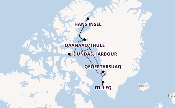 Arktis ab Nuuk, Grönland auf der MS Fridtjof Nansen