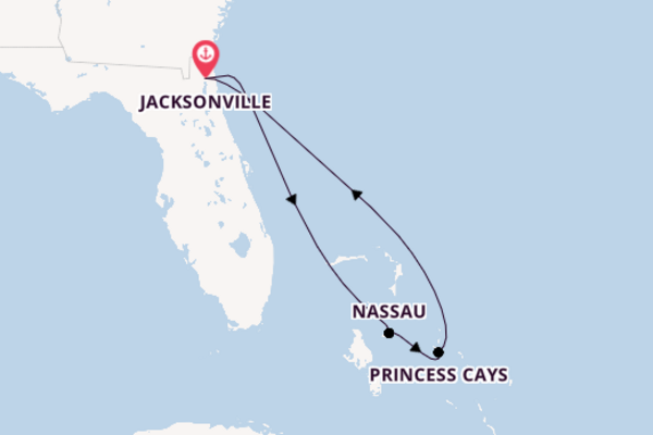 Caribbean from Jacksonville, Florida, USA with the Carnival Elation