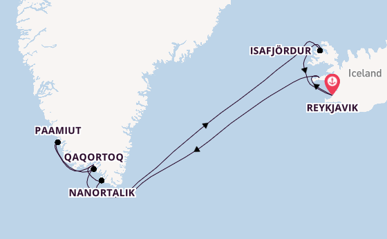 Arctic from Reykjavik, Iceland with the Seven Seas Grandeur