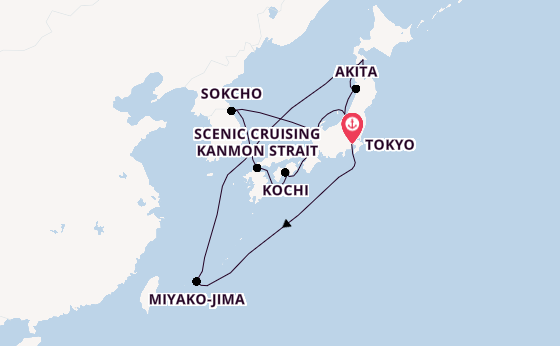 Japan from Tokyo, Japan with the Seabourn Encore