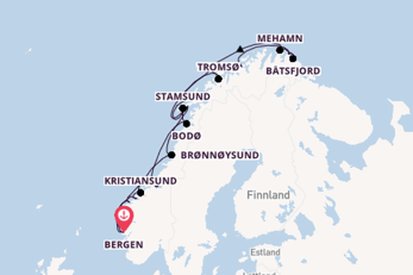 Kreuzfahrt mit der Nordnorge nach Svolvær