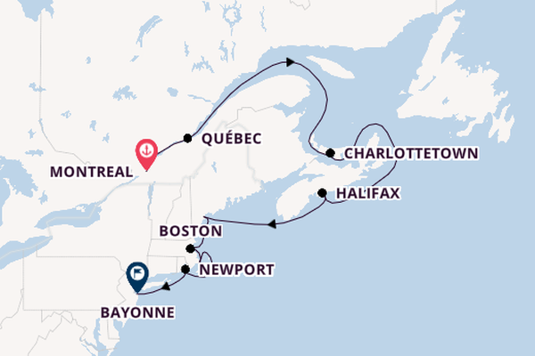 USA Ostküste ab Montreal, Kanada auf der Silver Shadow