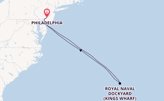 Amerikaanse Oostkust vanaf Philadelphia, Verenigde Staten met de Norwegian Pearl