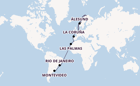 trans-Atlantisch vanaf Buenos Aires, Argentinië met de Majestic Princess