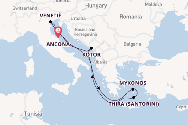 8daagse reis aan boord van het MSC Lirica