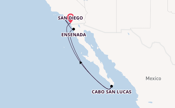 Amerikaanse Westkust vanaf San Diego, Verenigde Staten met de Serenade of the Seas
