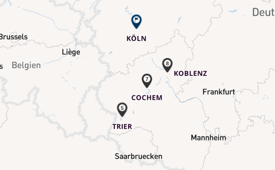 Mosel ab Merzig, Deutschland auf der KATHARINA VON BORA