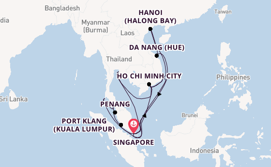 Luxury Christmas & New Year Voyage to Singapore, Vietnam, Thailand & Malaysia