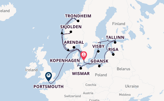 Noorwegen vanaf Kopenhagen, Denemarken met de Azamara Quest