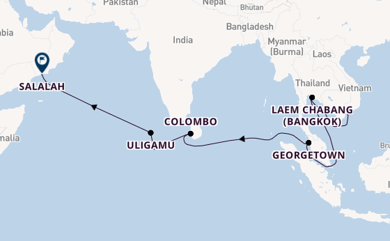 Zuidoost-Azië vanaf Ho Chi Minhstad, Vietnam met de VASCO DA GAMA