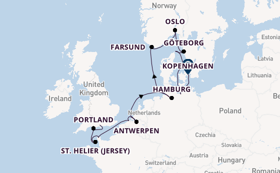 Verenigd Koninkrijk vanaf Southampton (Londen), Engeland met de Seabourn Quest