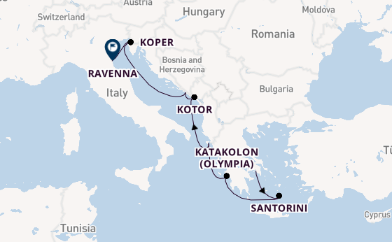 Eastern Mediterranean from Athens (Piraeus), Greece with the Norwegian Pearl