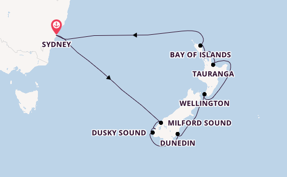 Sydney & the Natural Wonders of New Zealand: Sounds & Bay of Islands Cruise