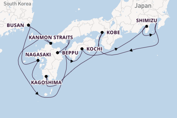 Japan vanaf Yokohama (Tokio), Japan met de Seabourn Encore