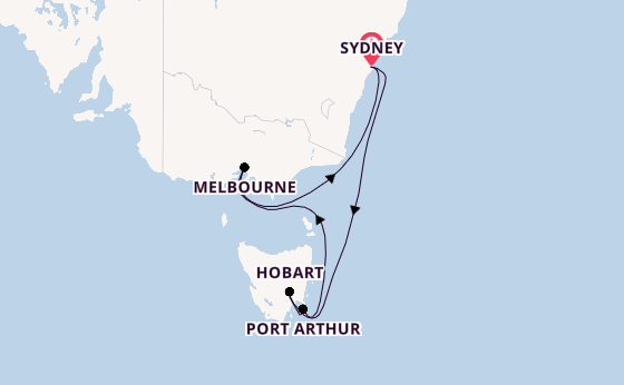 Australia from United Kingdom with the Royal Princess