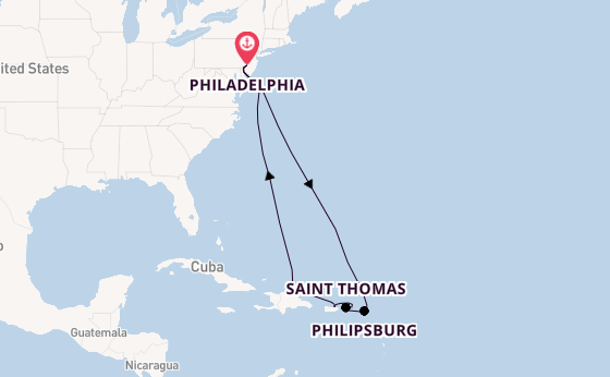 Caribbean from Philadelphia, Pennsylvania, USA with the Norwegian Pearl