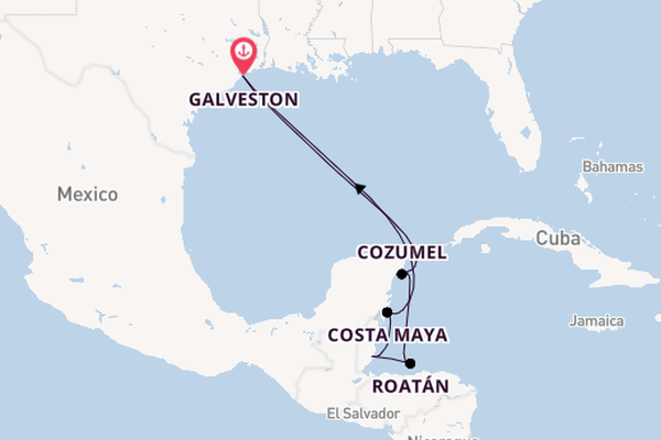 Westelijke Caraïben vanaf Galveston, Verenigde Staten met de Norwegian Prima