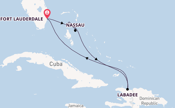 Caribbean vanaf Fort Lauderdale, Verenigde Staten met de Adventure of the Seas