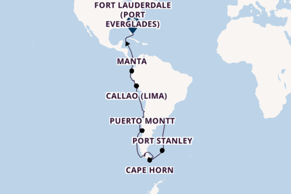 South America from Buenos Aires, Argentina with the Oosterdam