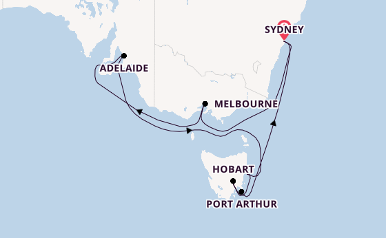 Australia from Sydney, Australia with the Grand Princess