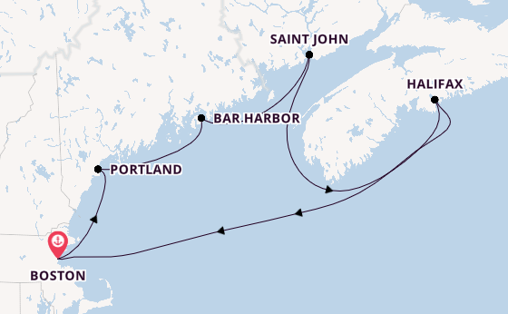 East Coast USA from Boston, Massachusetts, USA with the Norwegian Breakaway