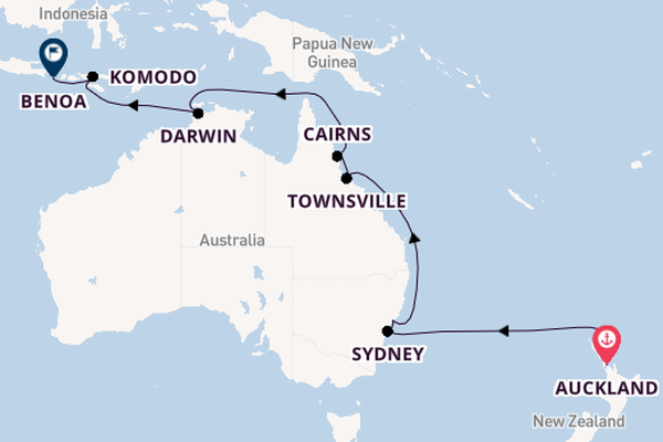 Australia and New Zealand from Auckland, New Zealand with the Seven Seas Voyager