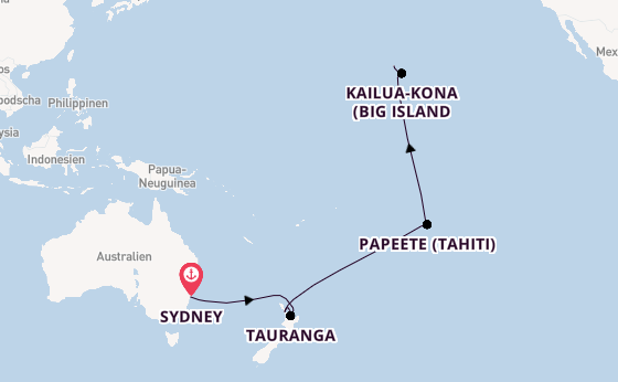 Polynesien ab Sydney auf der Royal Princess