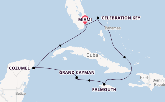 Caribbean from Miami, Florida, USA with the Regal Princess