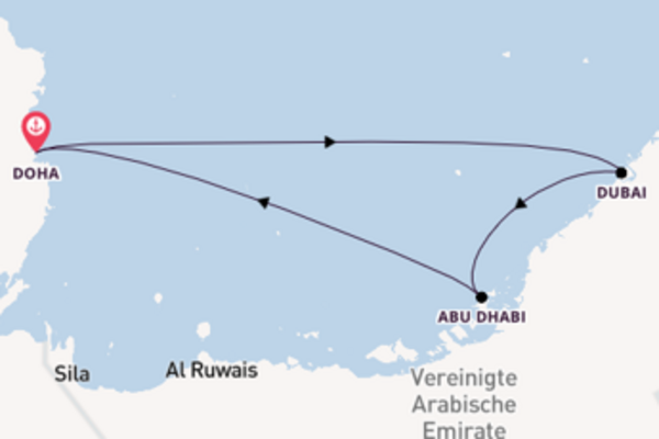 8 Tage Emirate und Orient Reise