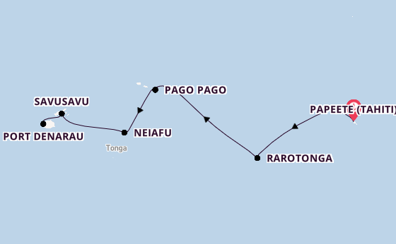 Polynesien ab Papeete (Tahiti), Französisch-Polynesien auf der Seven Seas Splendor