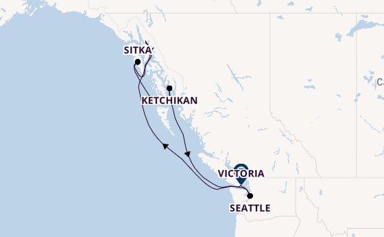 Alaska & West Canada from Seattle, Washington, USA with the Eurodam