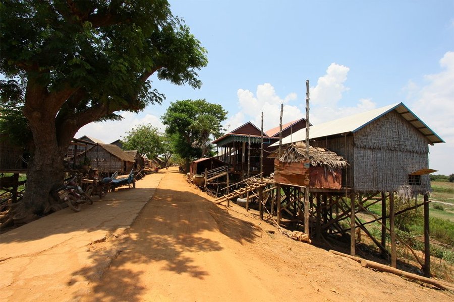 Zuidoost-Azië vanaf Ho Chi Minhstad, Vietnam met de Lan Diep