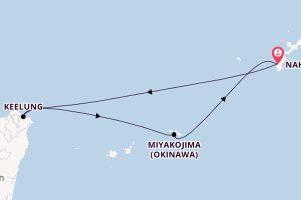 Japan from Naha (Okinawa), Japan with the MSC Bellissima