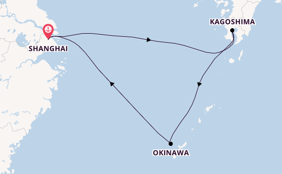Japan from United Kingdom with the Spectrum of the Seas