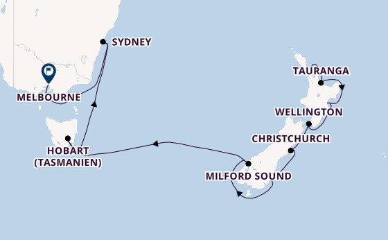 Australien und Neuseeland ab Deutschland auf der Azamara Pursuit