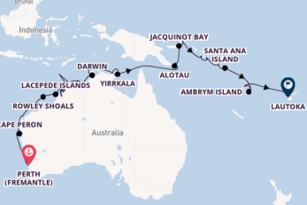 Silver Cloud Expedition 39  Perth (Fremantle)-Lautoka