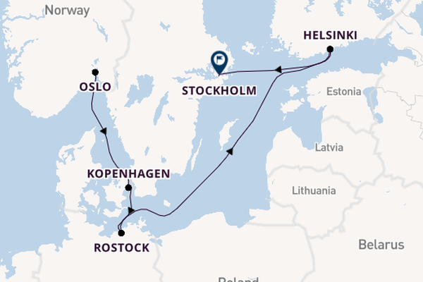 Noorwegen vanaf Oslo, Noorwegen met de MSC Splendida