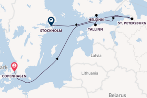 Expedition with the Seabourn Ovation to Stockholm from Copenhagen