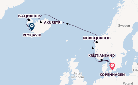 Noorwegen vanaf Kopenhagen, Denemarken met de Regal Princess